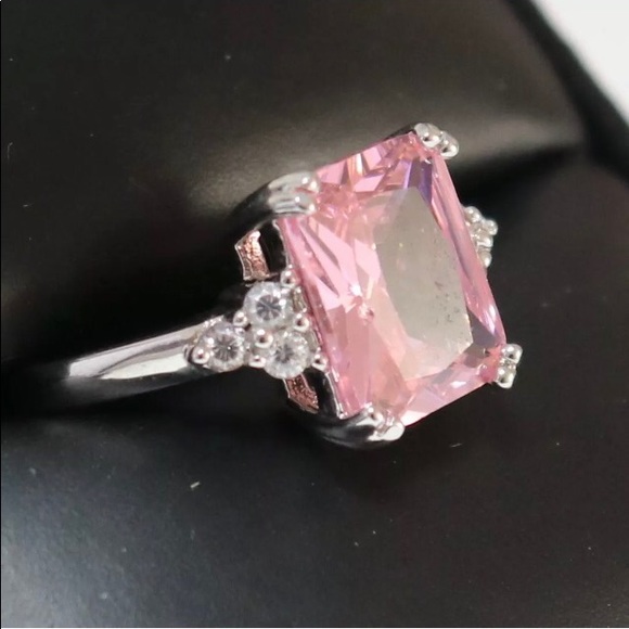 🌷 Pink Sapphire Emerald Cut approx 4 cts.in .925 - Picture 3 of 5